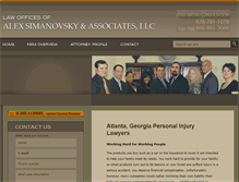 Tablet Screenshot of georgiapersonalinjury.com